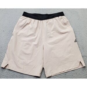 Adidas Activewear Shorts Mens Small Multi Outdoor Elastic Waist Ankle Slit‎ Logo